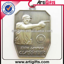 3d design metal shooting sports medal